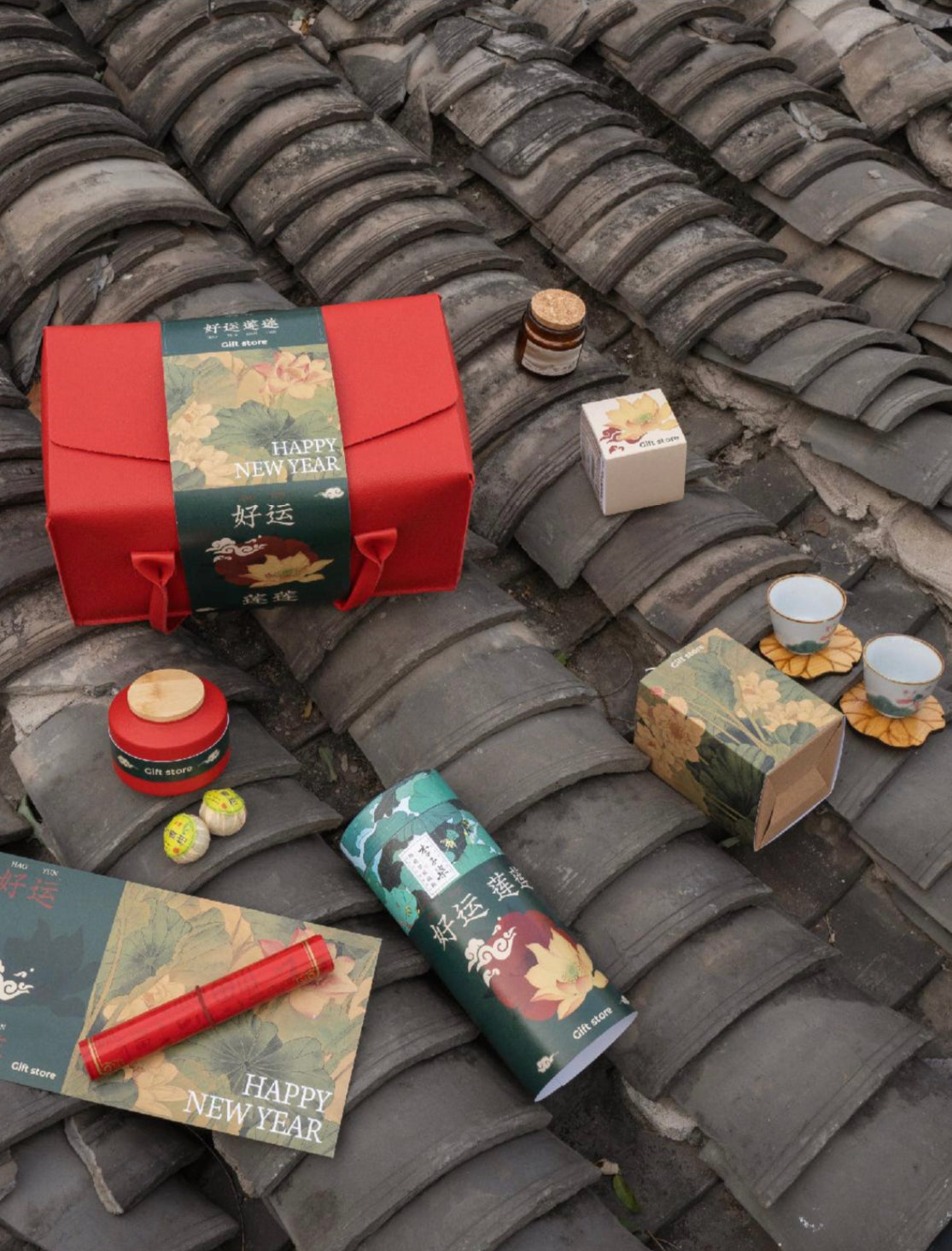 Leather portable Lucky bag