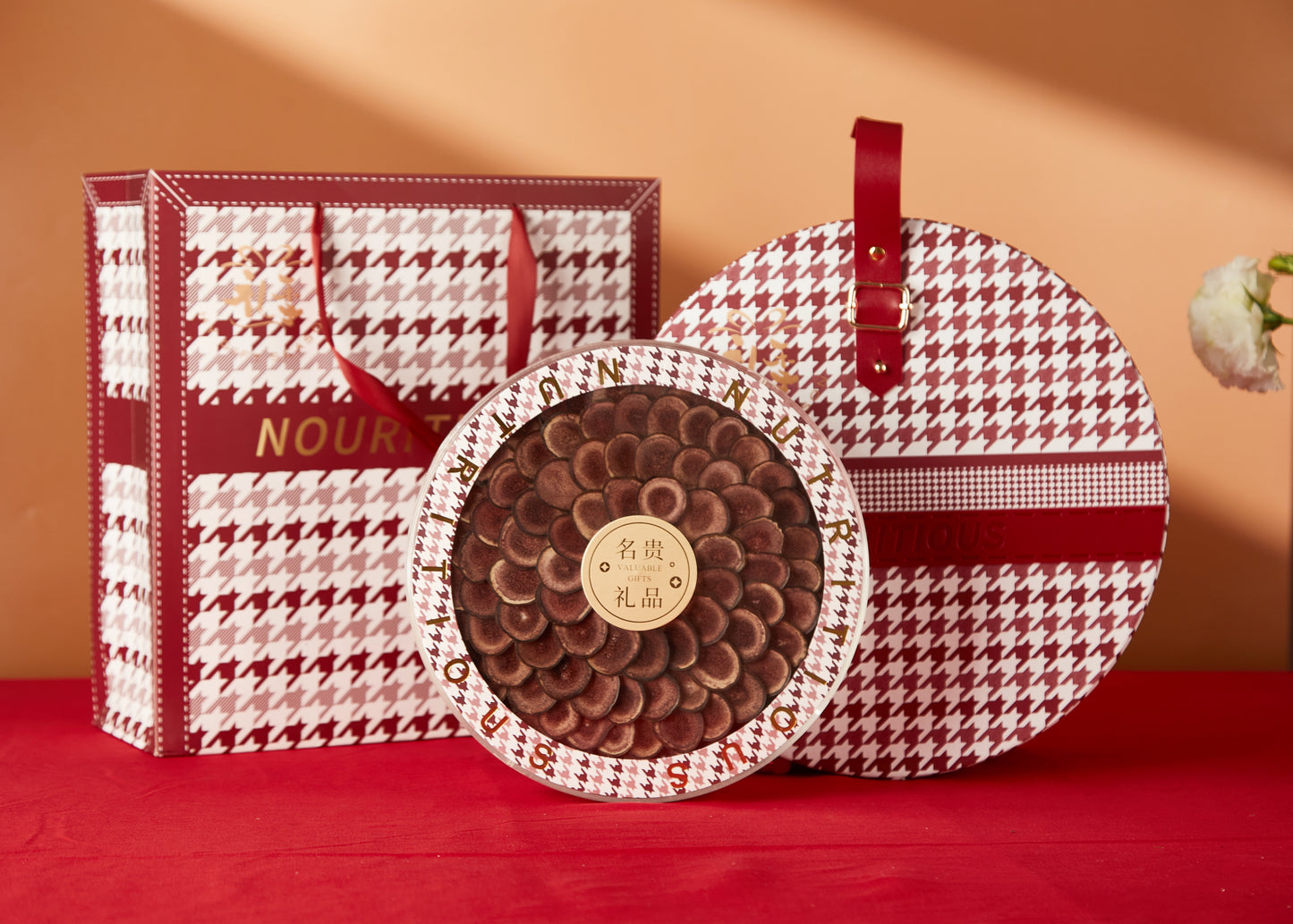 Thousand Red and Big Round Deer Antler Blood Tablets Gift Box