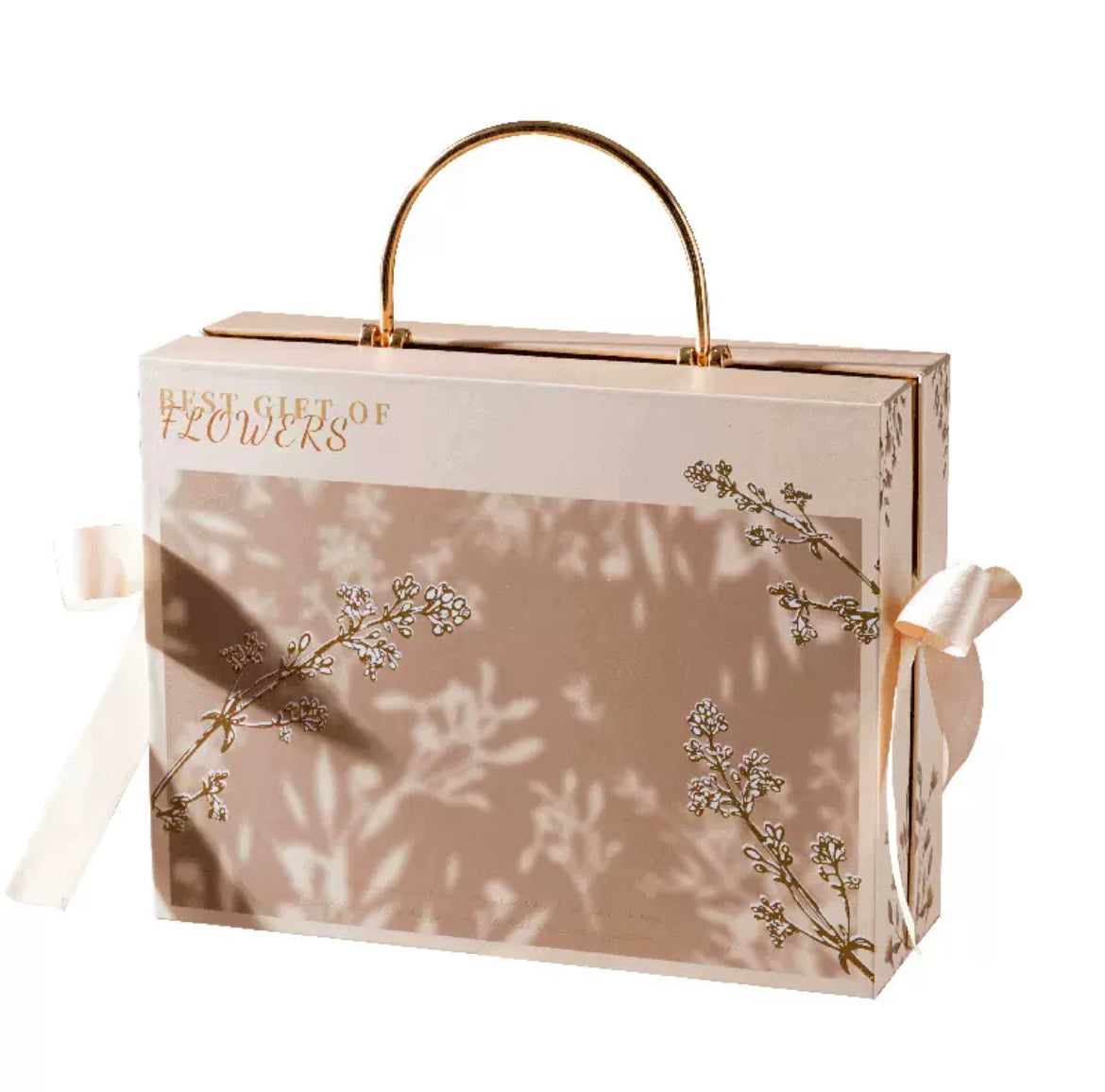 Floral Shadow Wedding Favor Gift Box(Empty box)