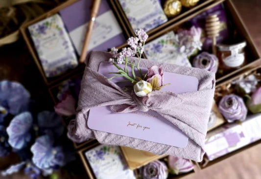 Forest-themed Purple Elegance Wedding Favor Gift Box（Empty ）