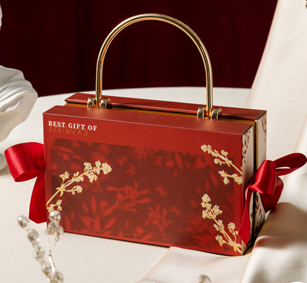 Floral Shadow Wedding Favor Gift Box(Empty box)